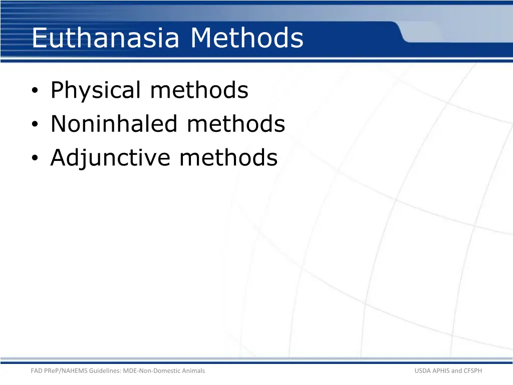 euthanasia methods