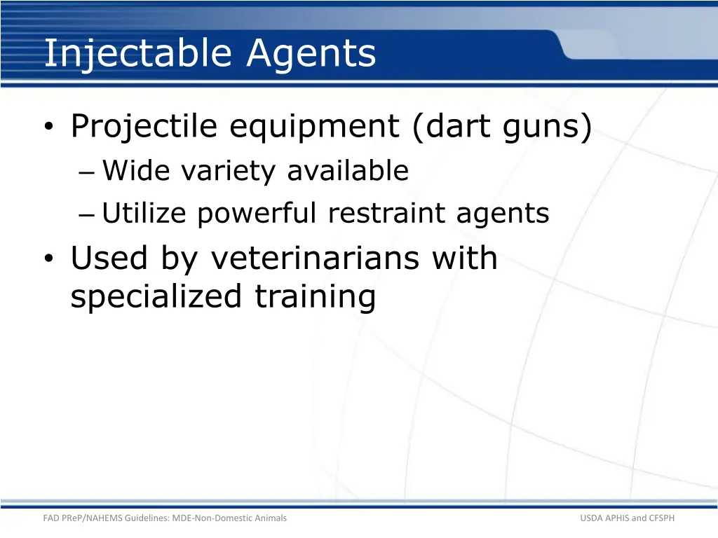 injectable agents