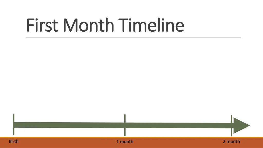 first month timeline first month timeline