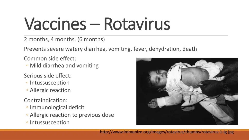 vaccines vaccines rotavirus 2 months 4 months