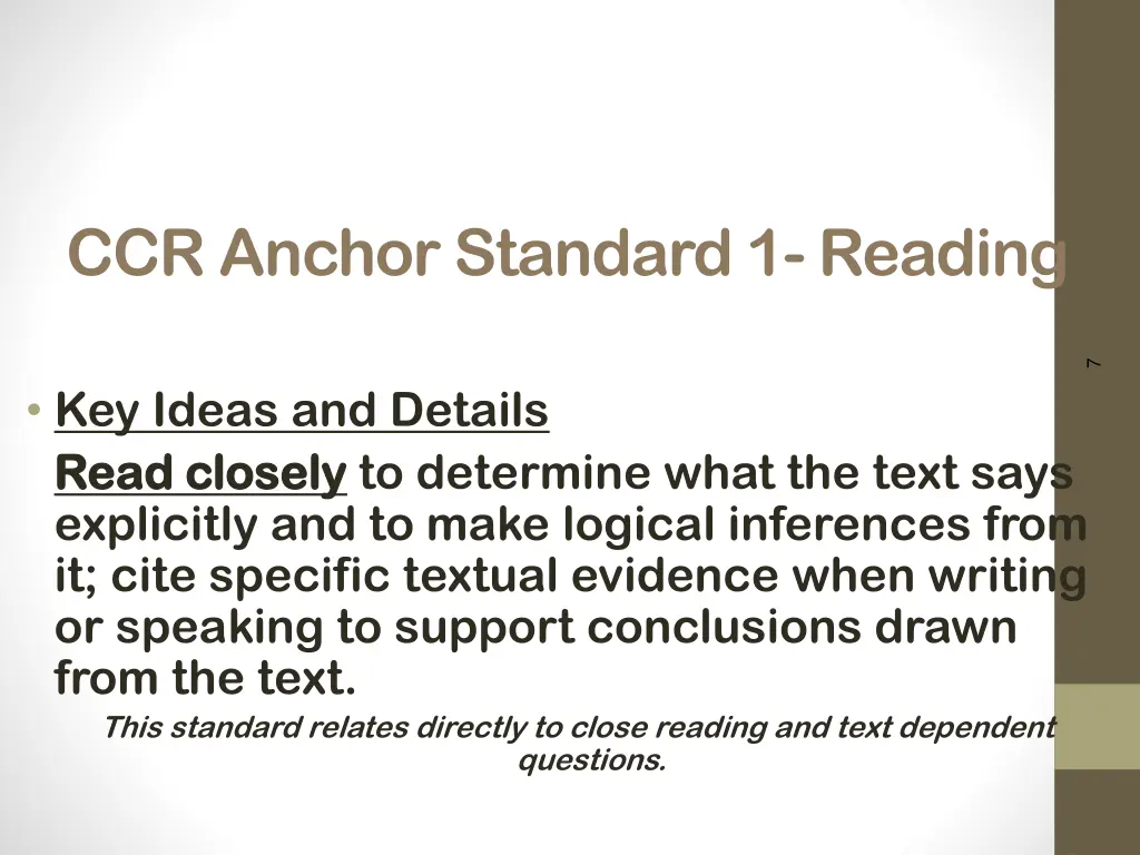 ccr anchor standard 1 reading