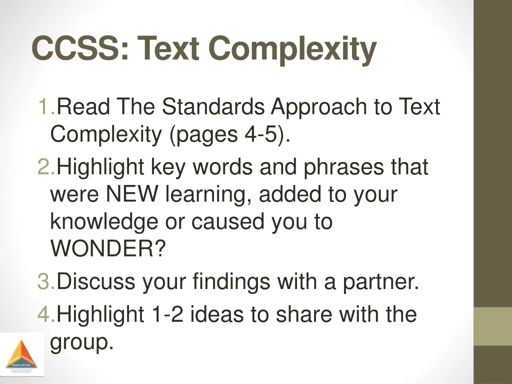 ccss text complexity