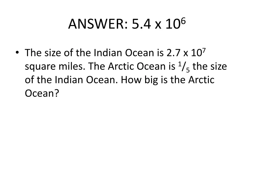 answer 5 4 x 10 6