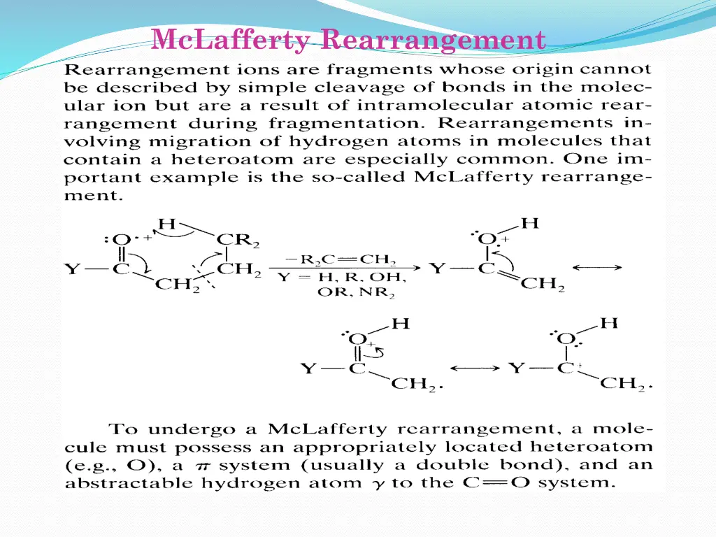 mclafferty rearrangement 1