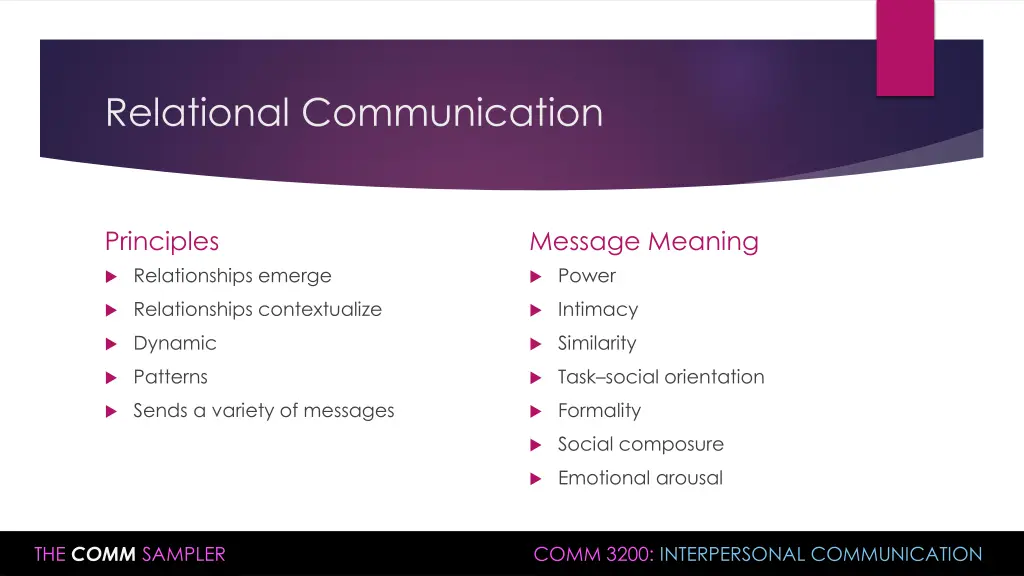 relational communication