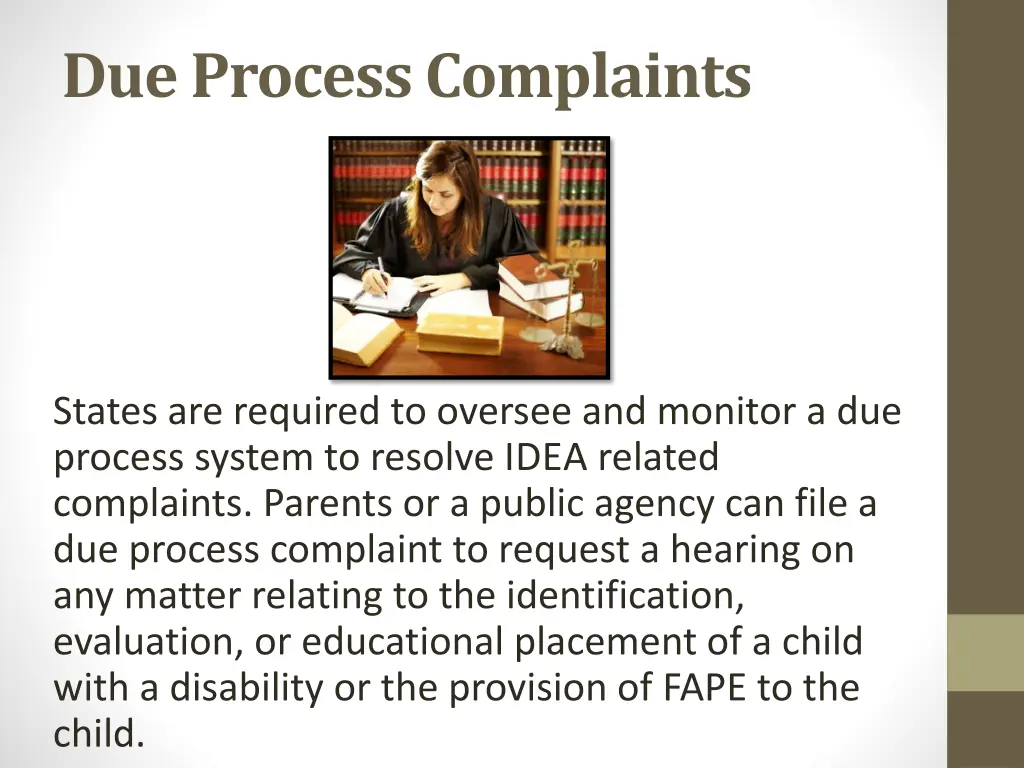 due process complaints