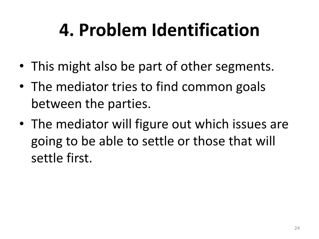 4 problem identification