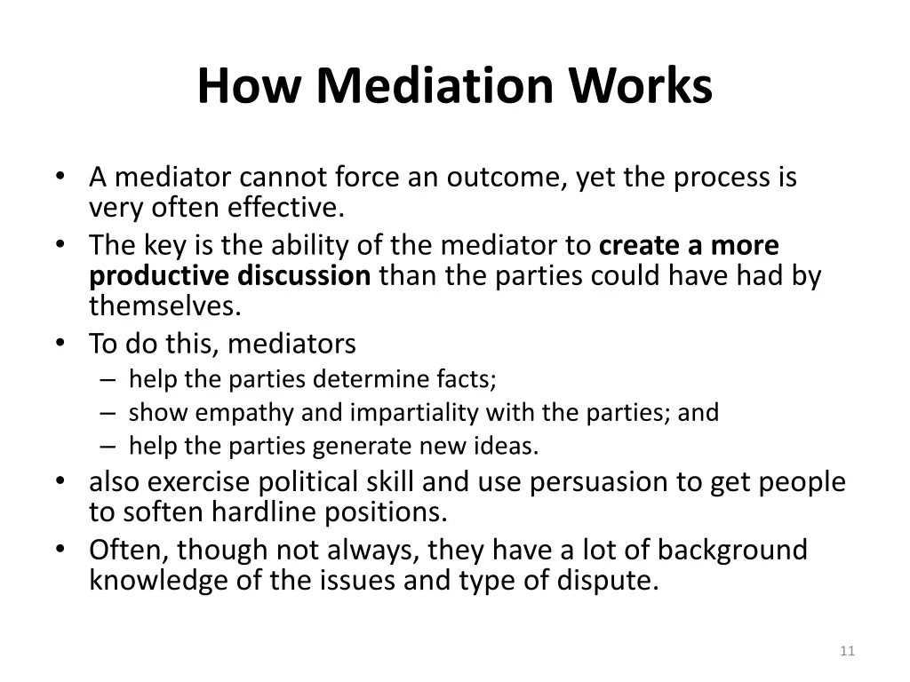 how mediation works