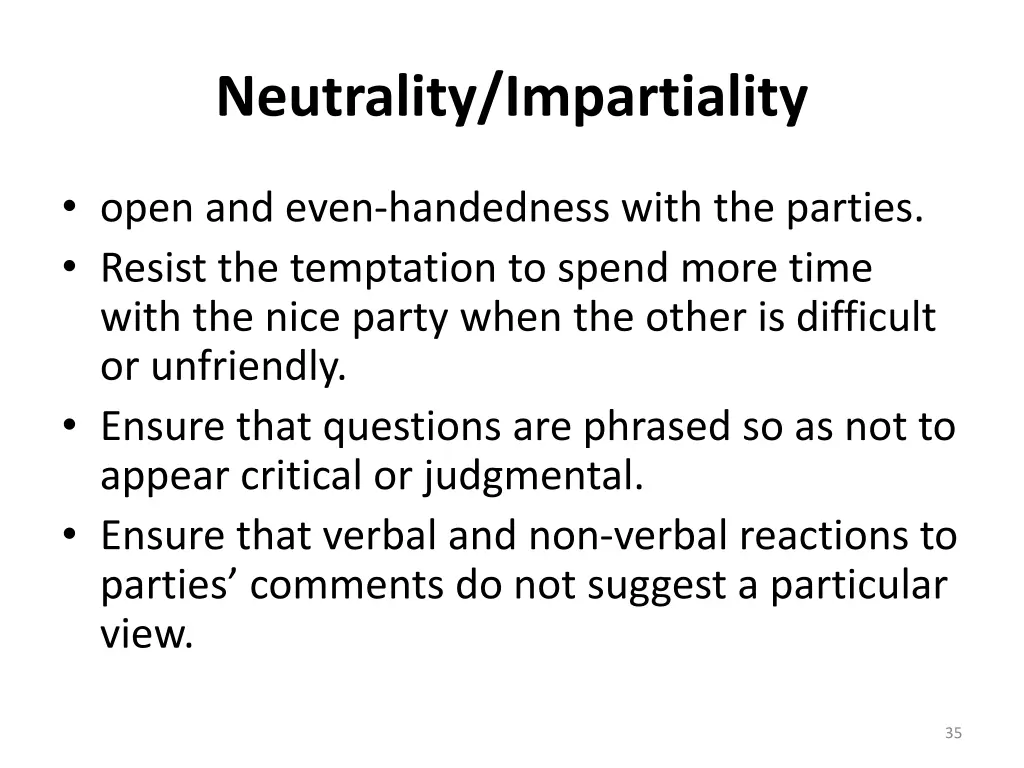 neutrality impartiality