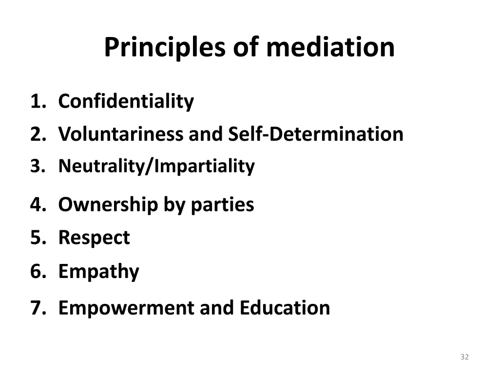 principles of mediation 1