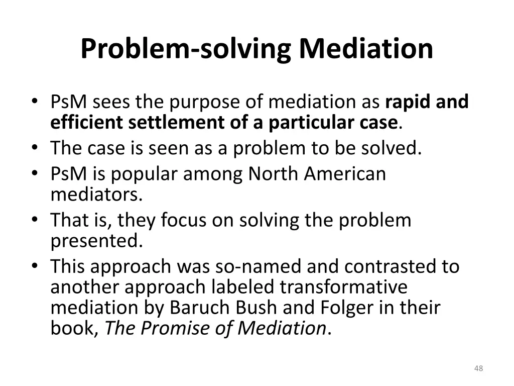 problem solving mediation