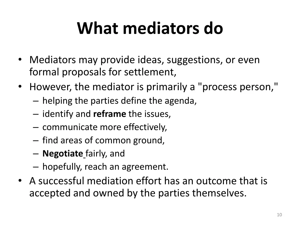 what mediators do 1