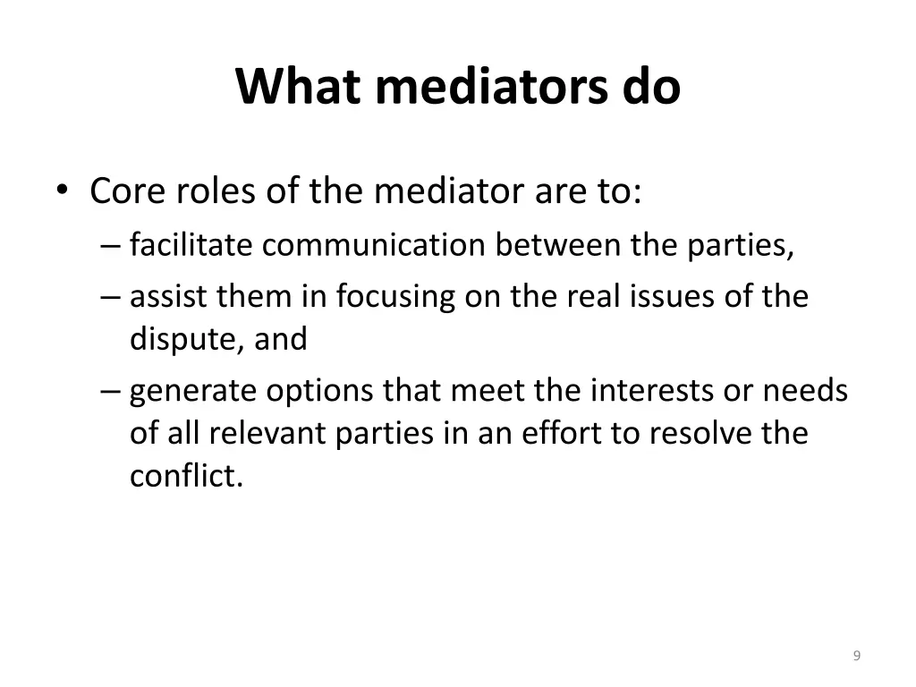 what mediators do