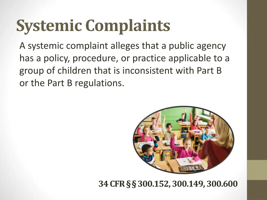 systemic complaints