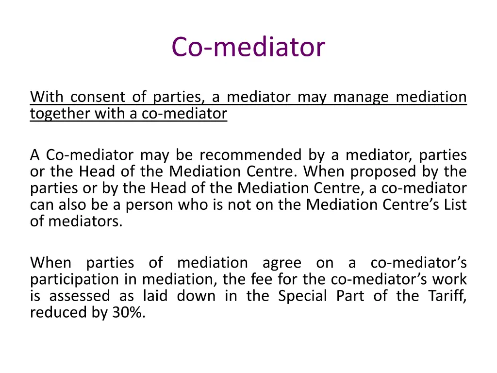 co mediator