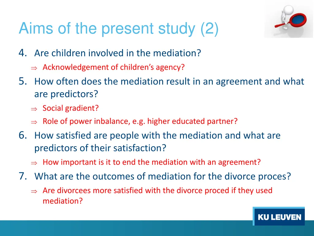 aims of the present study 2