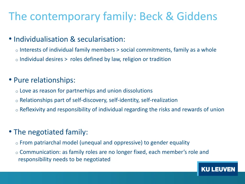 the contemporary family beck giddens