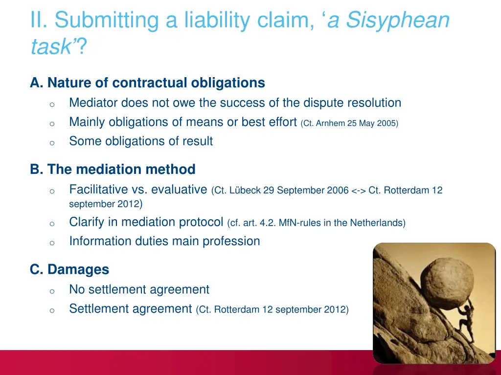 ii submitting a liability claim a sisyphean task