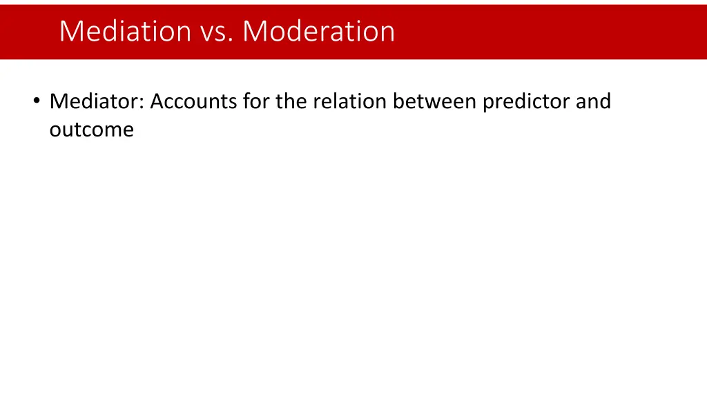 mediation vs moderation