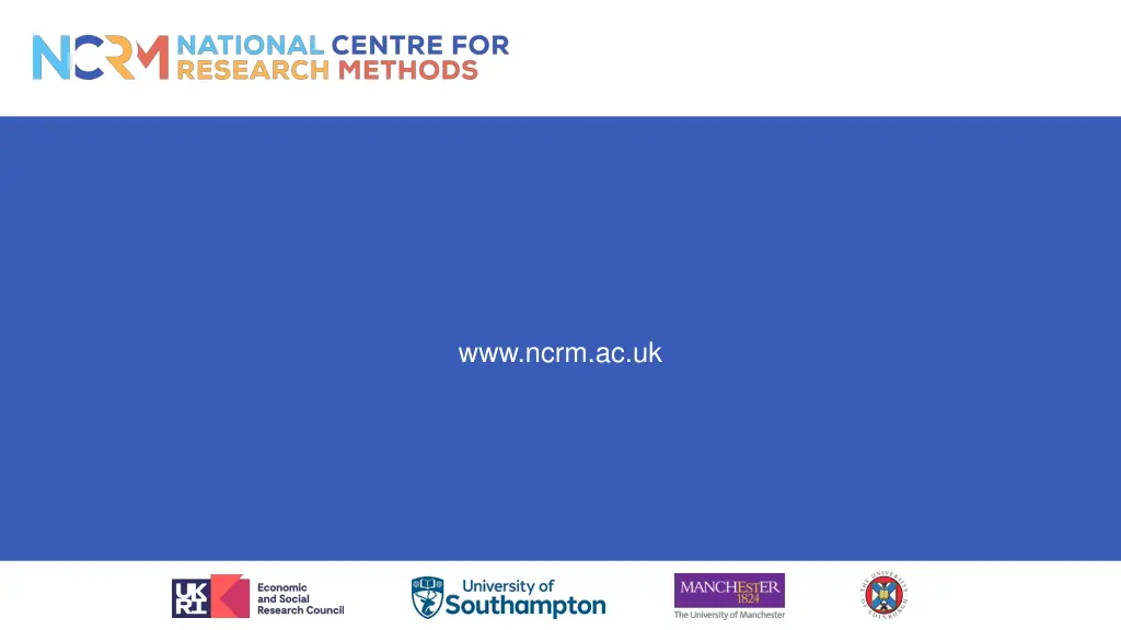 www ncrm ac uk