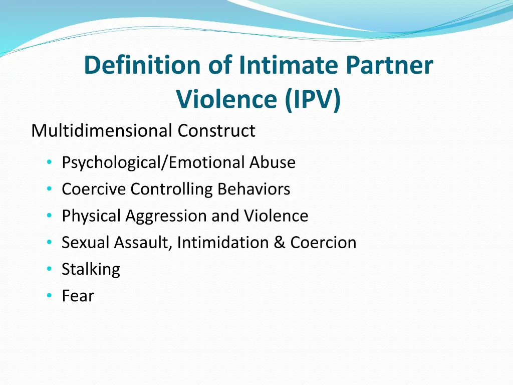 definition of intimate partner violence