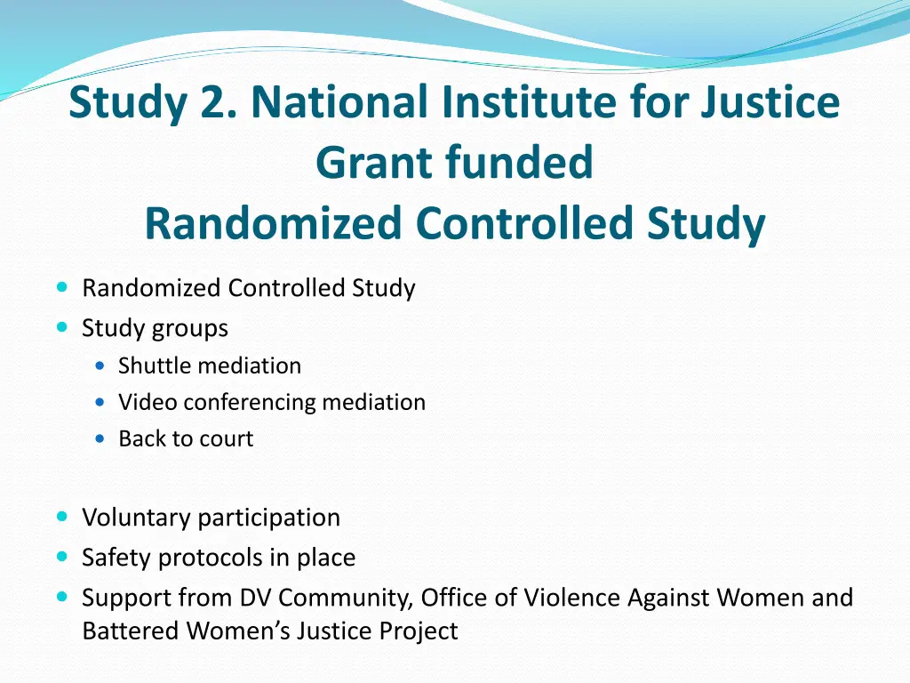 study 2 national institute for justice grant