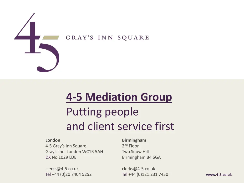 4 5 mediation group putting people and client