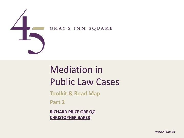 mediation in public law cases