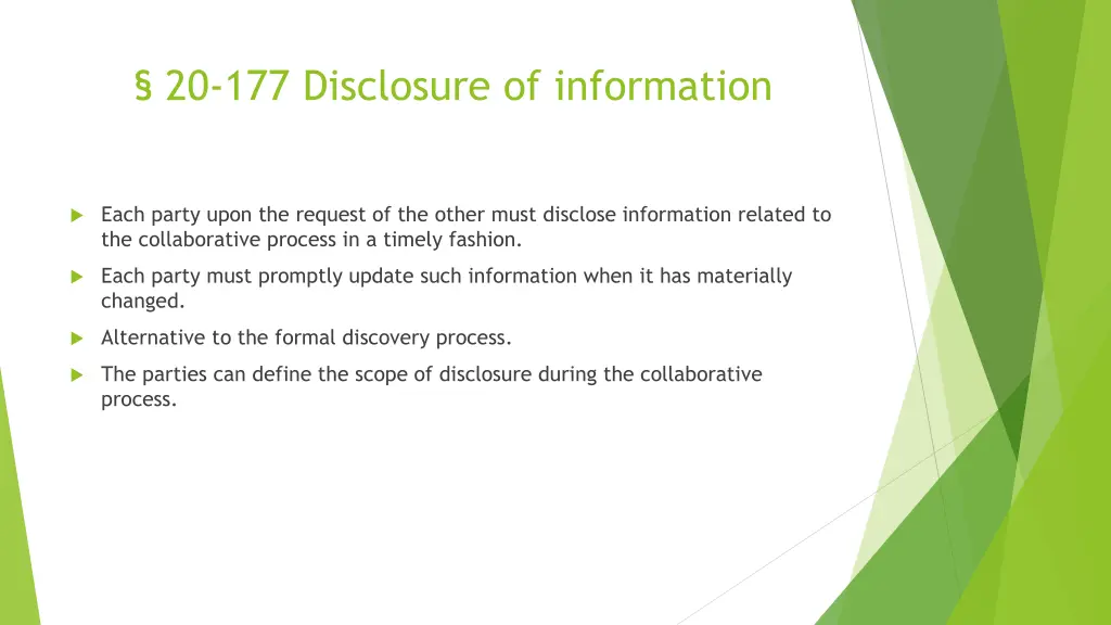 20 177 disclosure of information