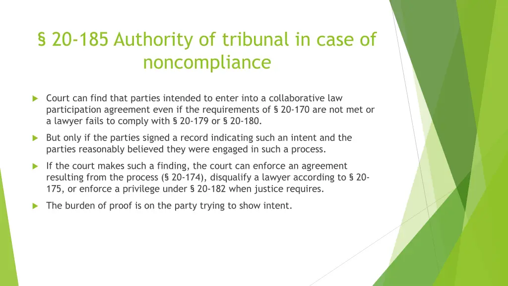 20 185 authority of tribunal in case