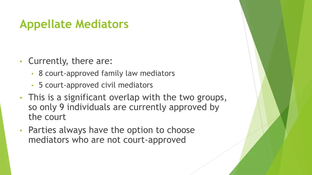 appellate mediators