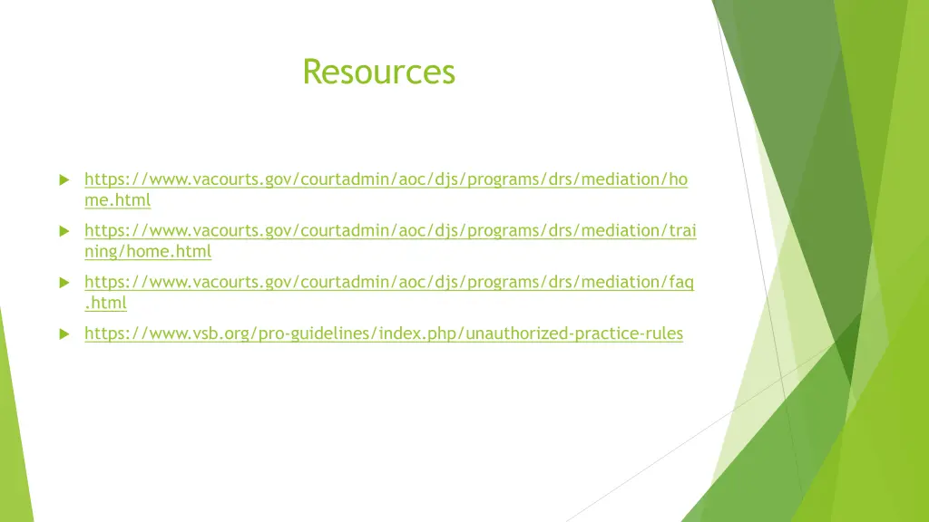 resources