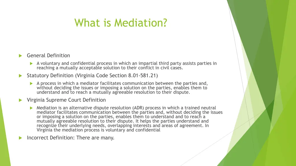 what is mediation