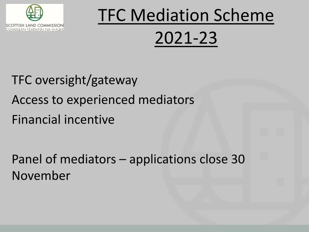 tfc mediation scheme 2021 23