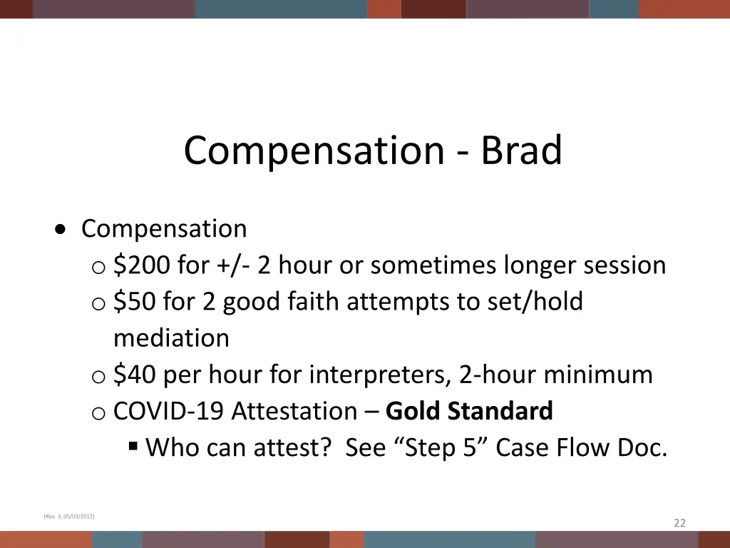 compensation brad