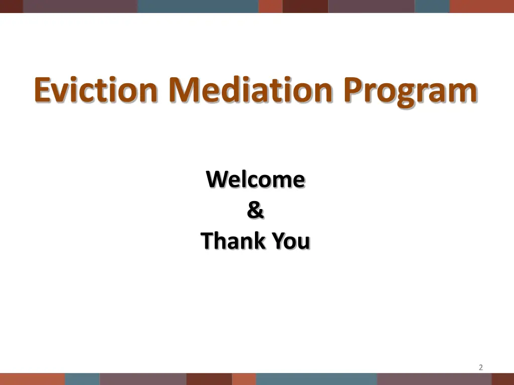 eviction mediation program