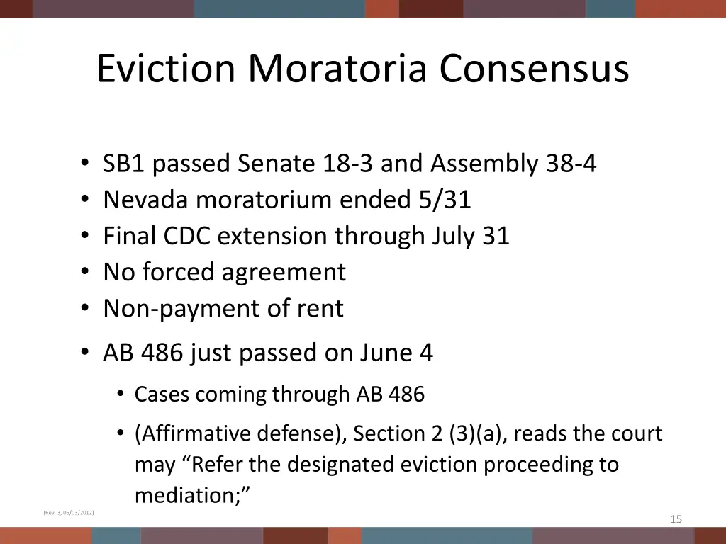 eviction moratoria consensus