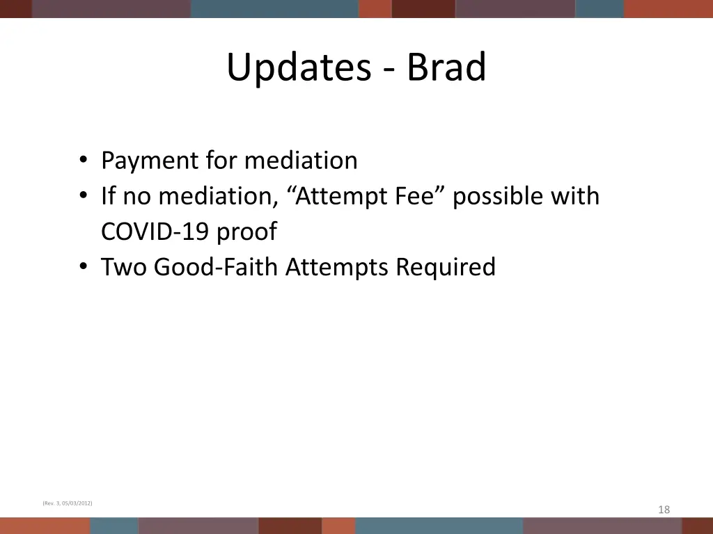 updates brad 2