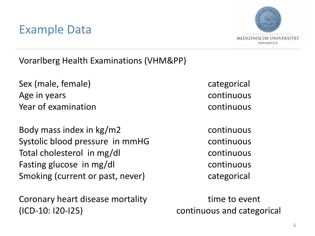 example data