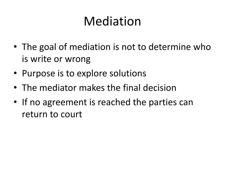 mediation