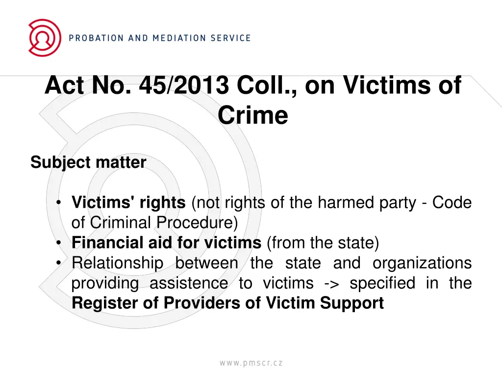 act no 45 2013 coll on victims of crime 1