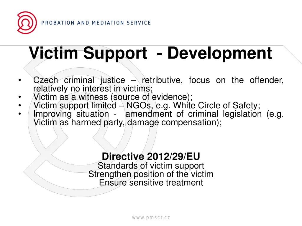 victim support development