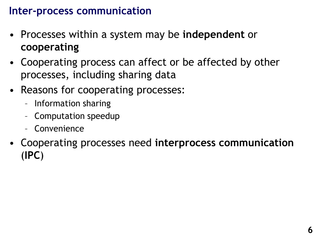 inter process communication