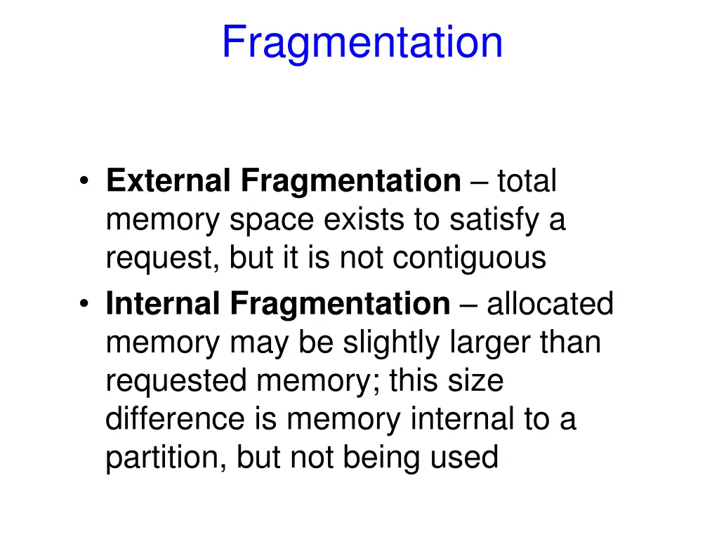 fragmentation