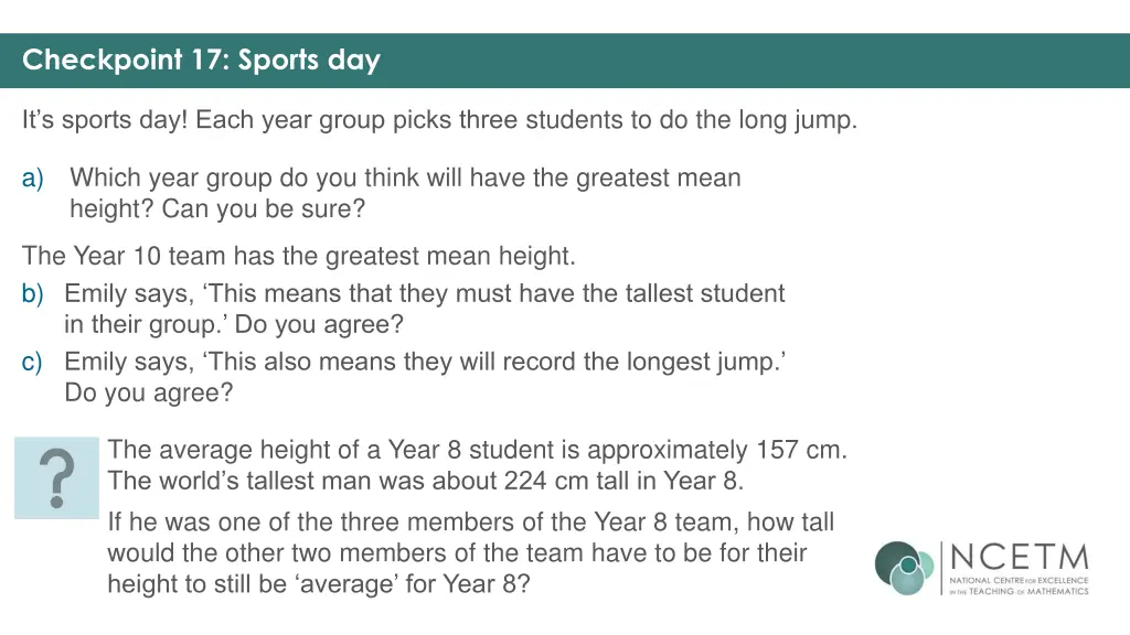 checkpoint 17 sports day