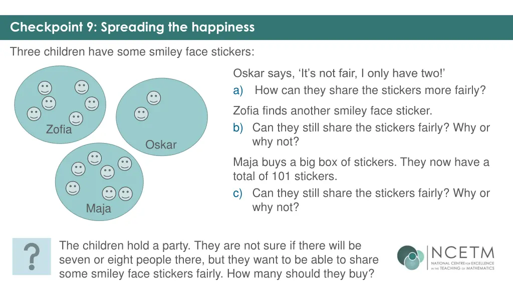 checkpoint 9 spreading the happiness