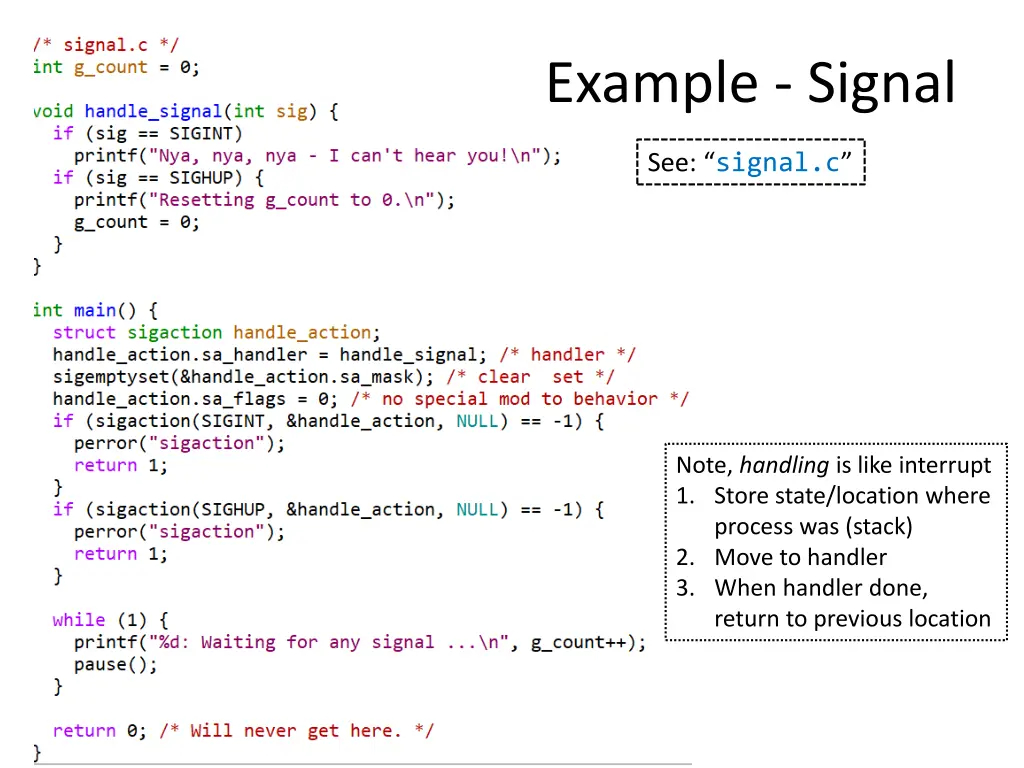 example signal