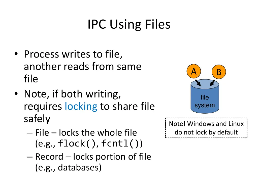 ipc using files