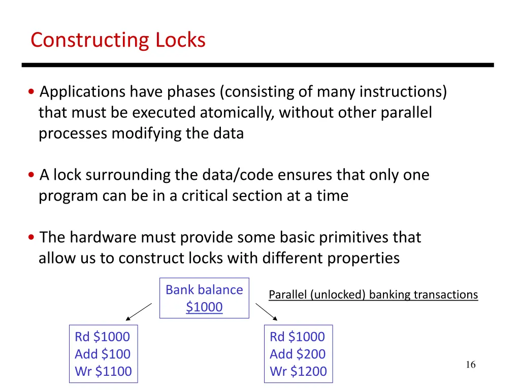 constructing locks