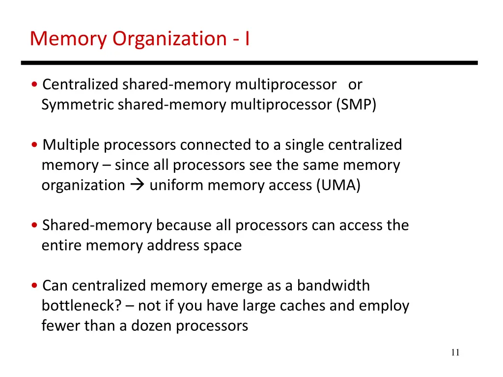 memory organization i